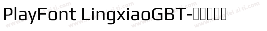 PlayFont LingxiaoGBT字体转换